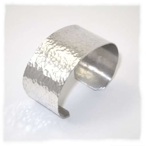 Solid silver cuff